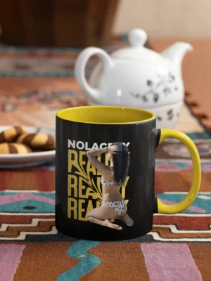 Nola Grey Ready Energy Yellow Accent Mug